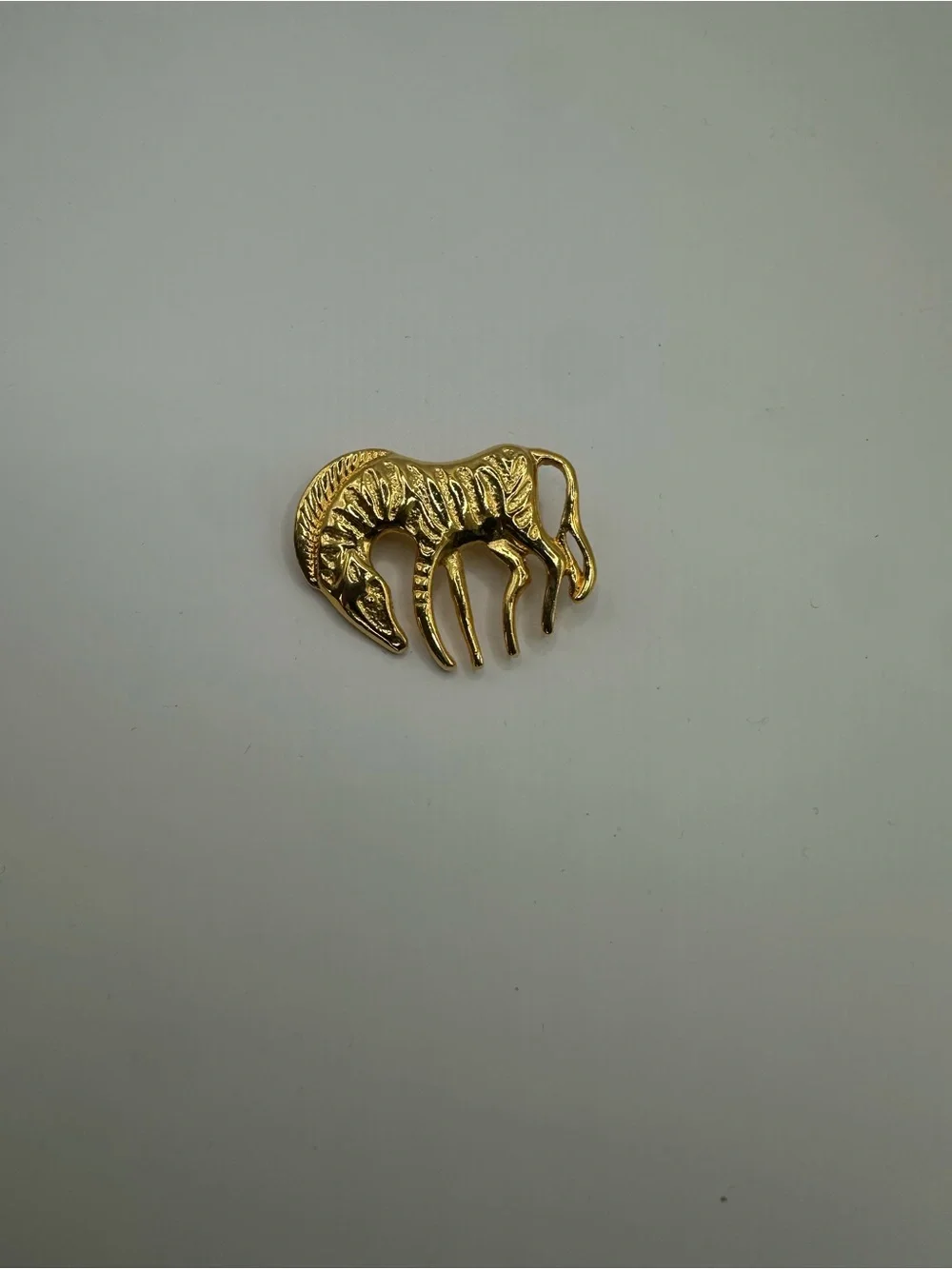 Gold Zebra Animal Brooch Pin - Women Accessories